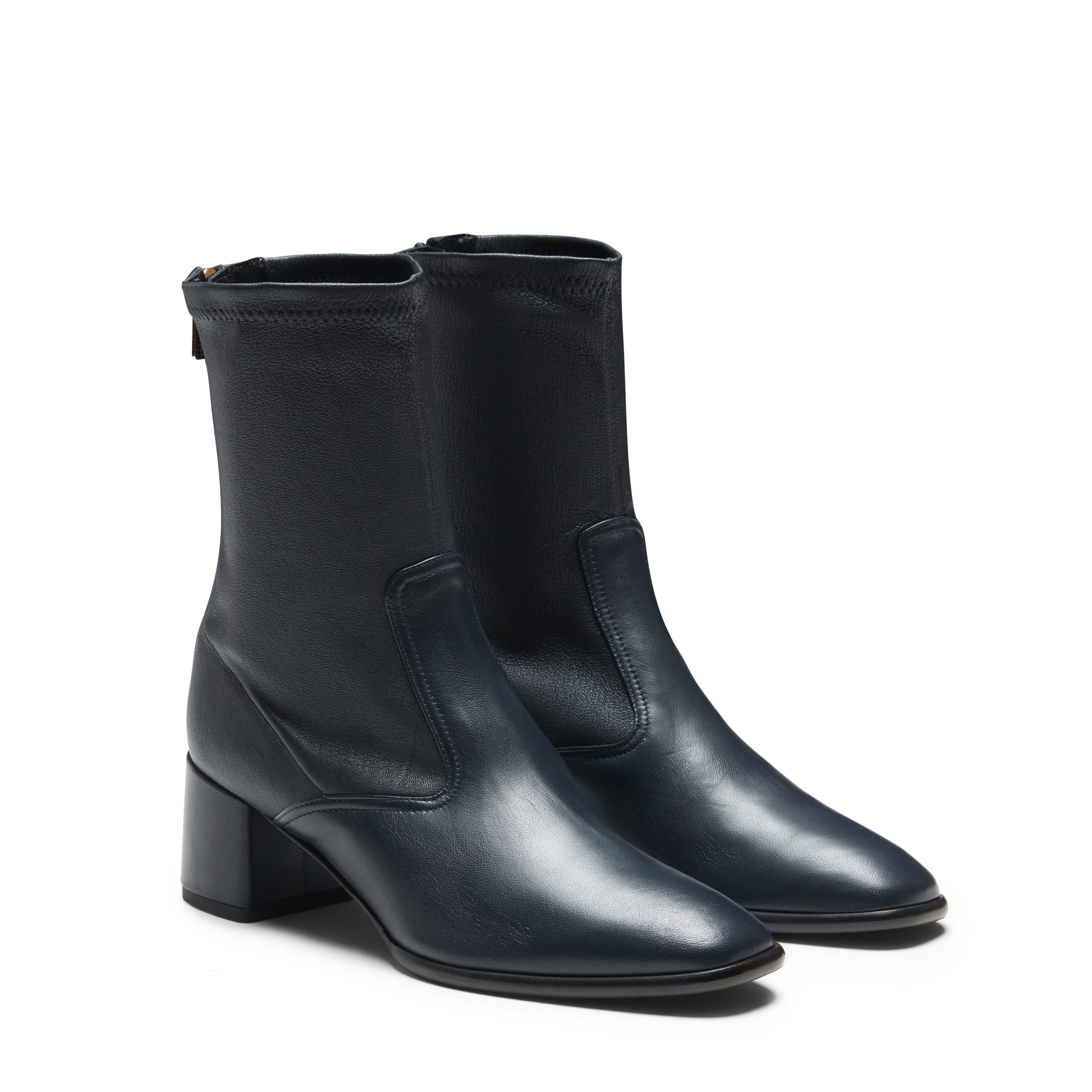 F.lli Rossetti 66085 stivaletto donna marine pelle tacco