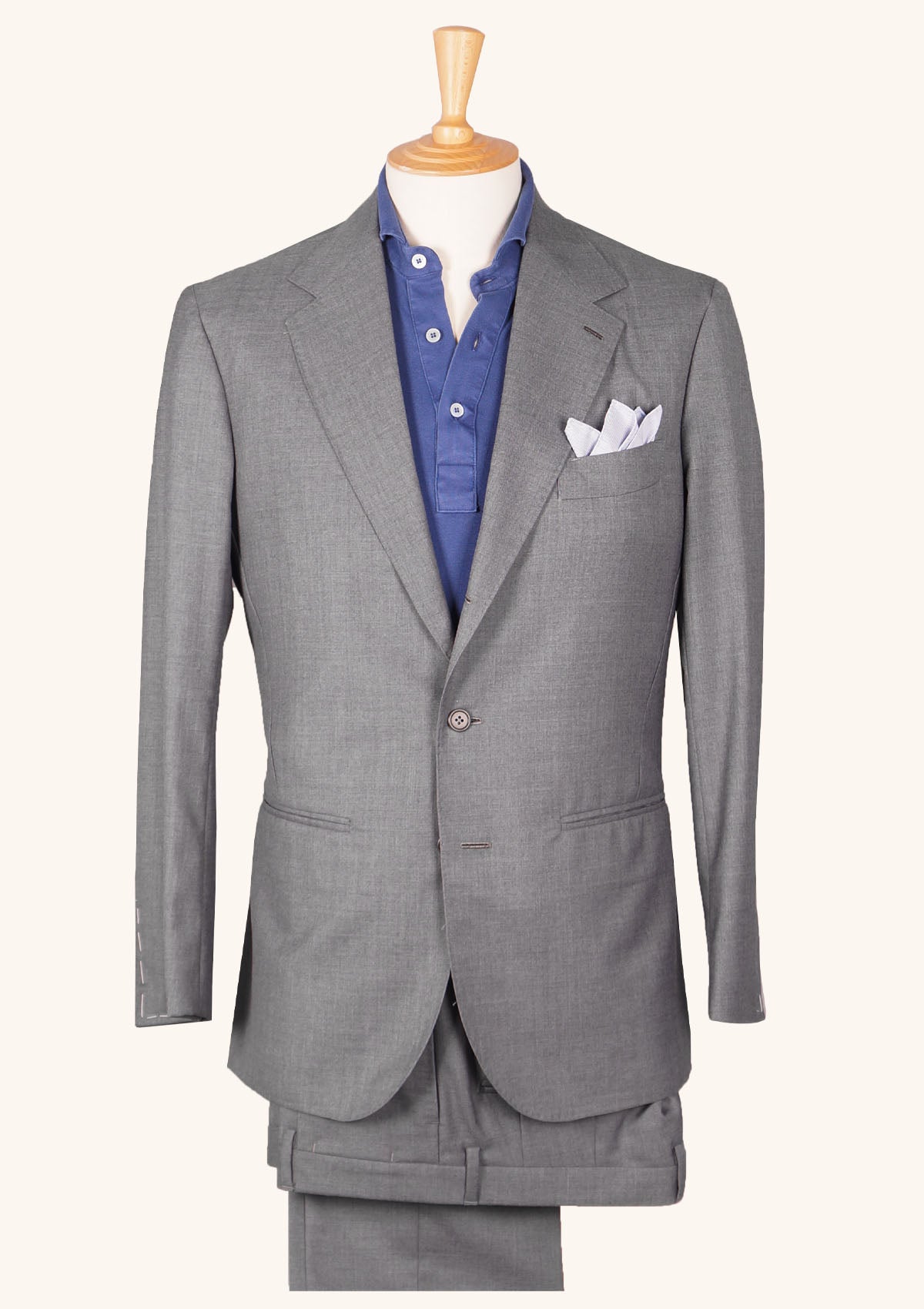 Stefano Bemer Suits SV1036 completo grigio lana monopetto