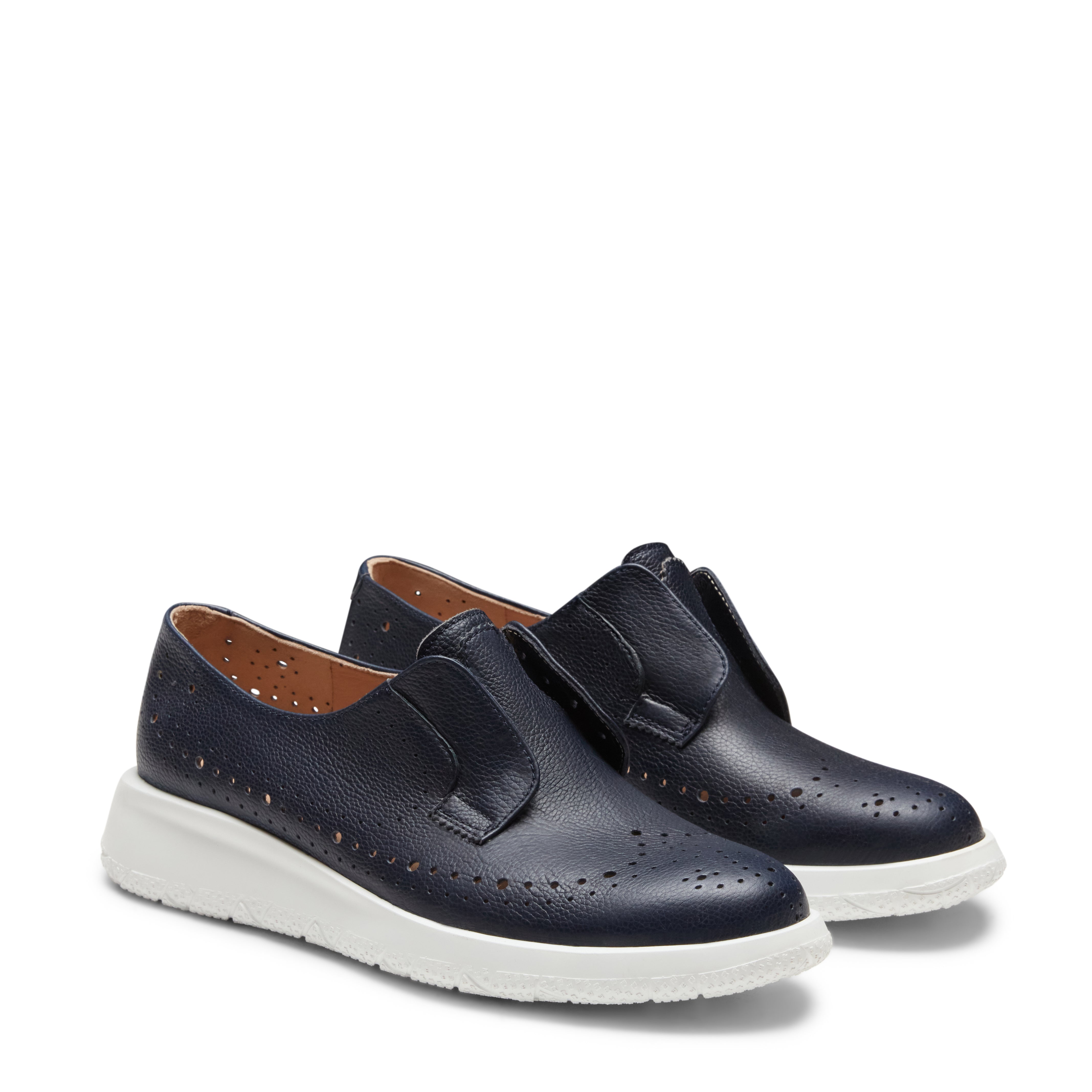 F.lli Rossetti 77098 Sneaker Pelle Navy Traforata