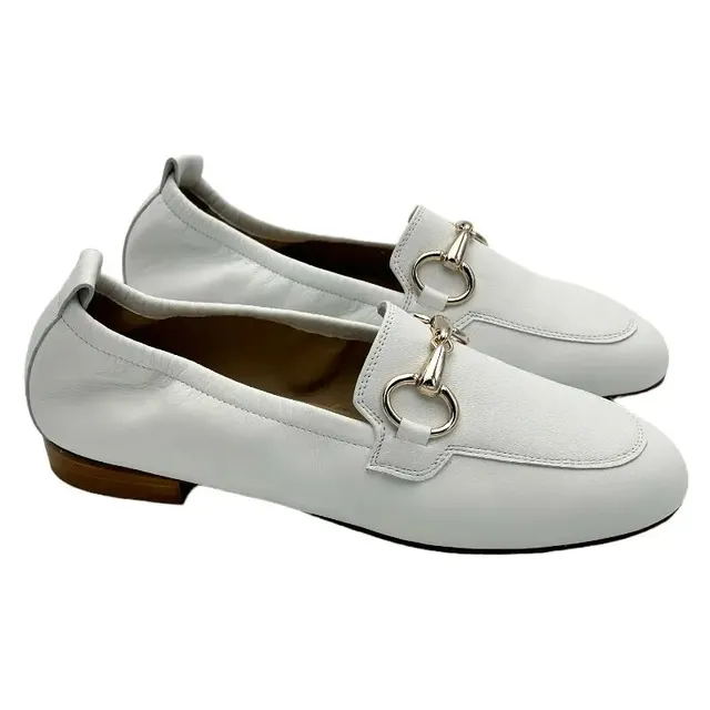 Sandro Barbera 4003 Mocassini Donna Nappa Latte