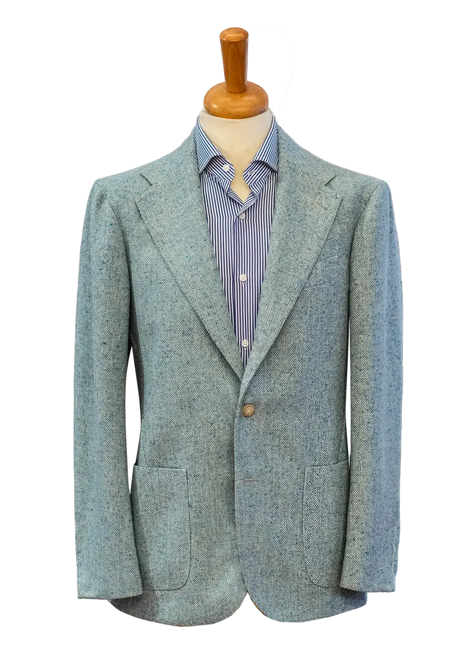 Stefano Bemer Blazers SV2107 Giacca Verde Harris Tweed