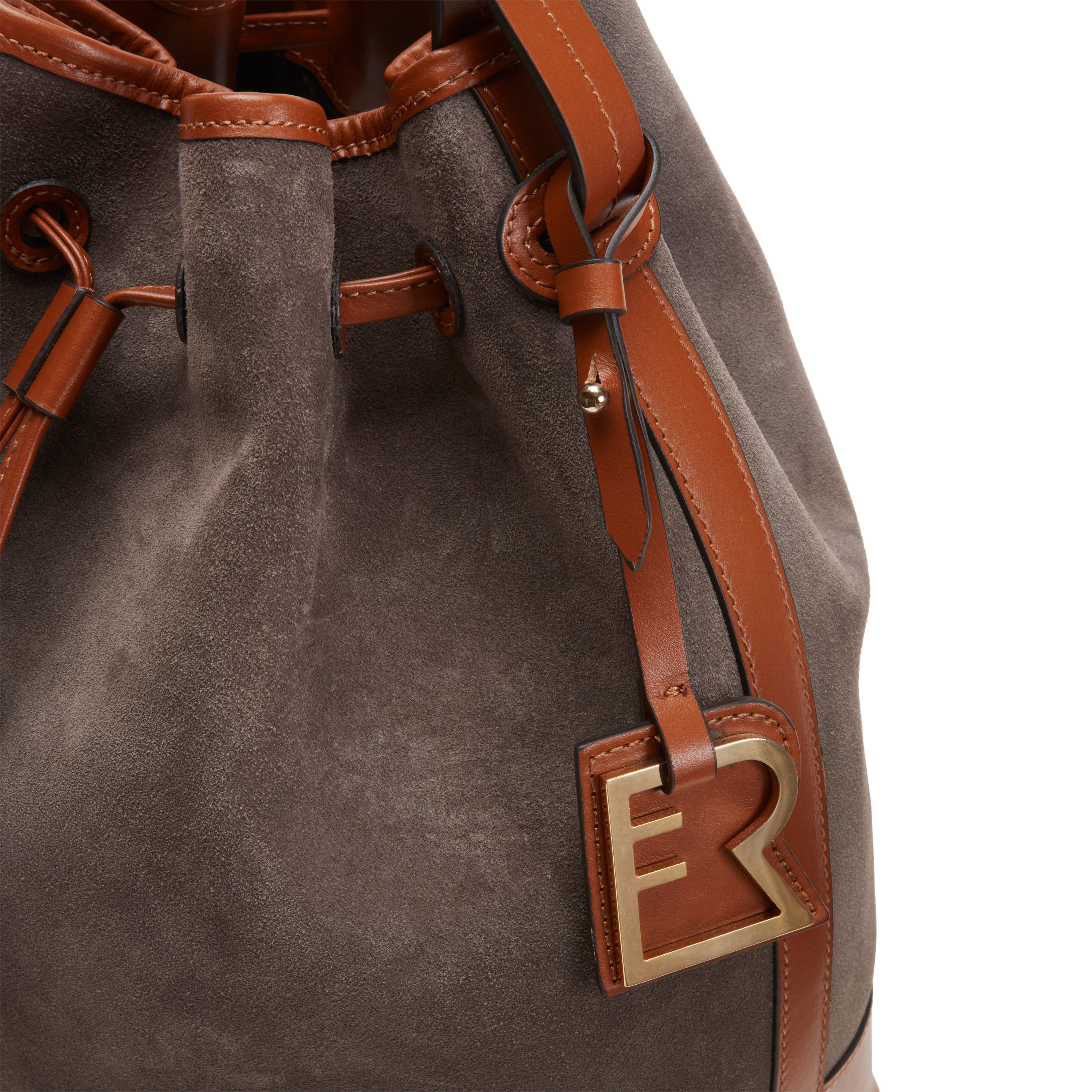 F.lli Rossetti Royal 84894 Borsa Secchiello Acciaio Suede