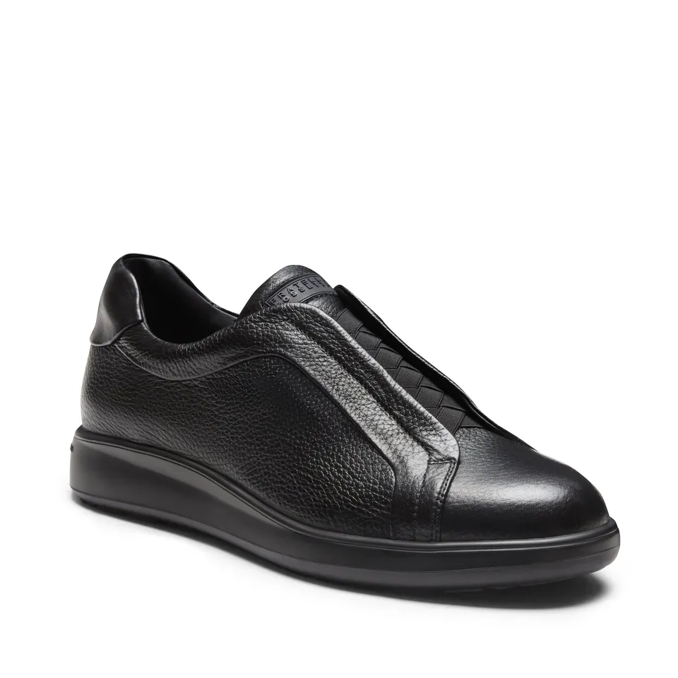 F.lli Rossetti 46839 Sneaker Pelle Nera Elastici Uomo