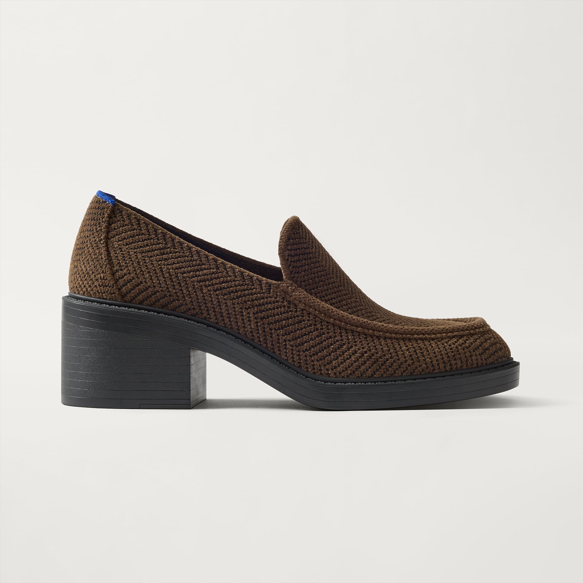 Rothy's The Block Heel Loafer mocassini Dark Herringbone