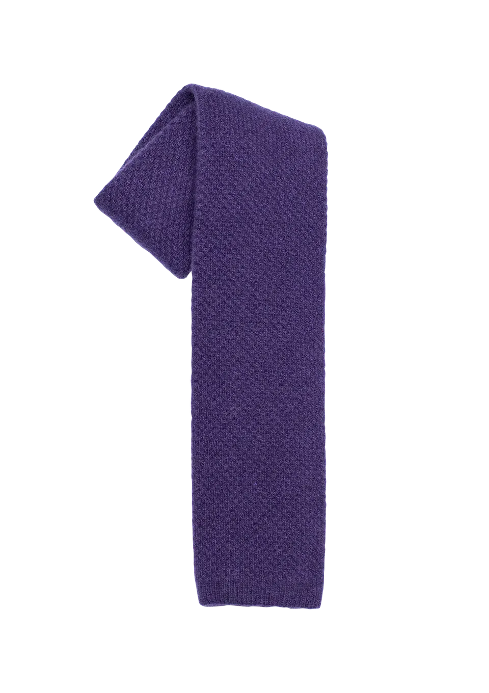 Stefano Bemer Ties Maglia Cravatta Lana Viola 8 cm