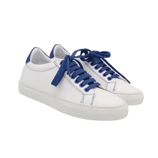 Sandro Barbera & Figli VA9 Basic sneaker pelle biancobluette