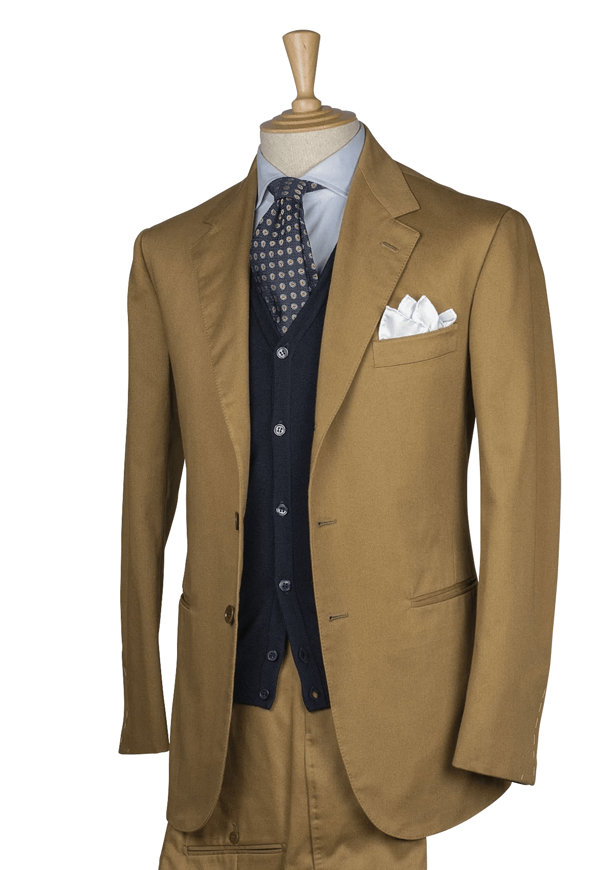 Stefano Bemer Suits SV1022 completo cotone tabacco taglia 46