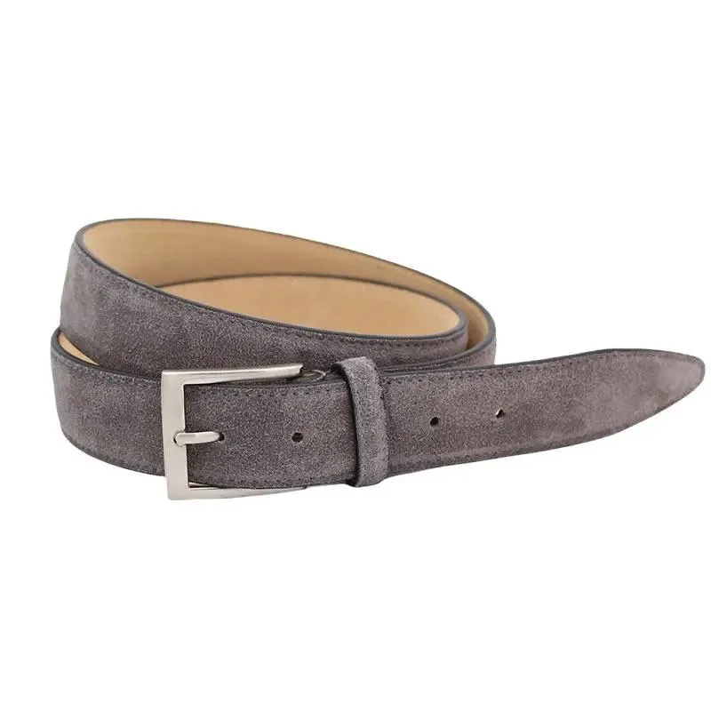Sandro Barbera Cinture Cintura Camoscio Grigia 110 cm