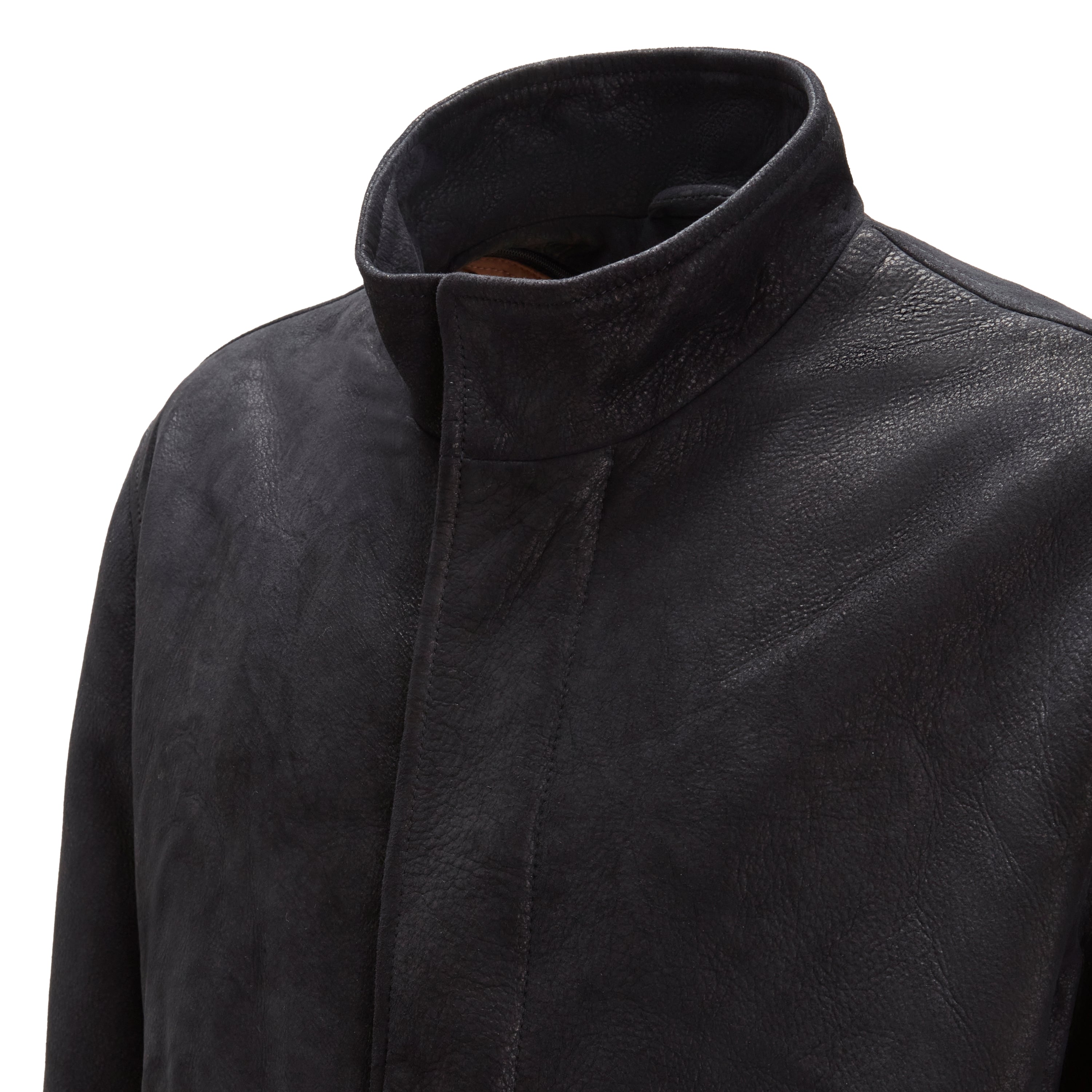 F.lli Rossetti 99803 Cappotto Uomo Marine Scamosciato