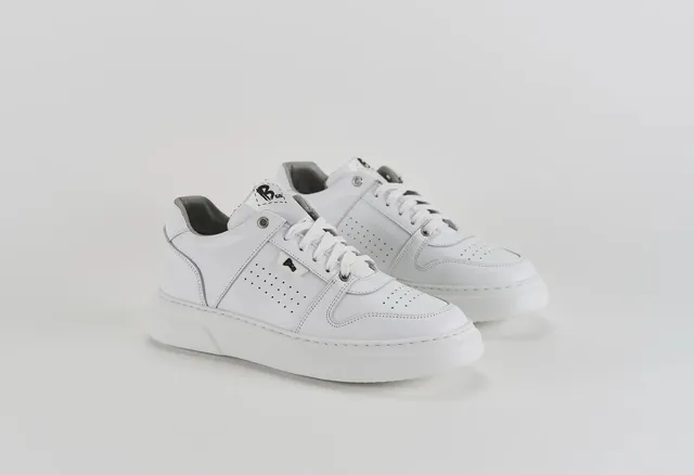 Sandro Barbera B68 Materia White sneakers bianco pelle