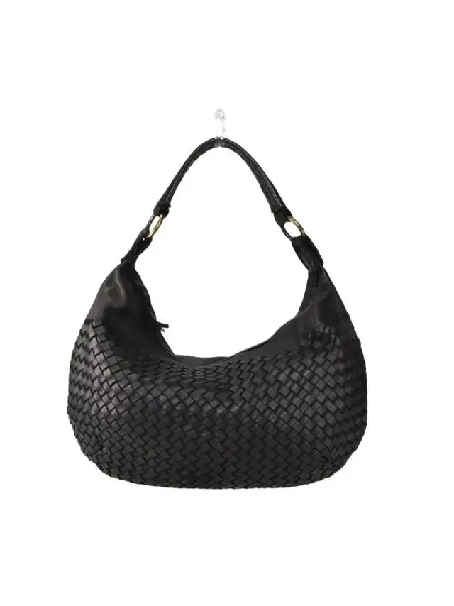 Sandro Barbera BAGE49854 Borsa Donna pelle nera intrecciata