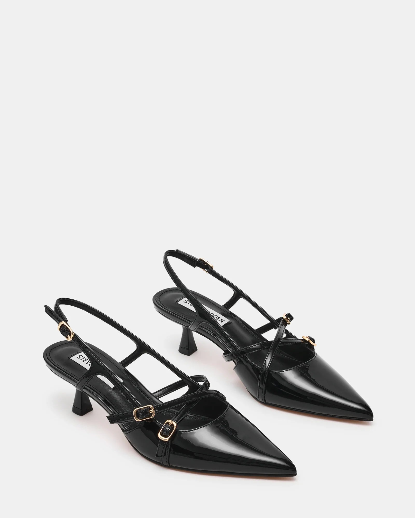 Linea Elle Lindale Décolleté Nero Vernice Tacco 4 cm