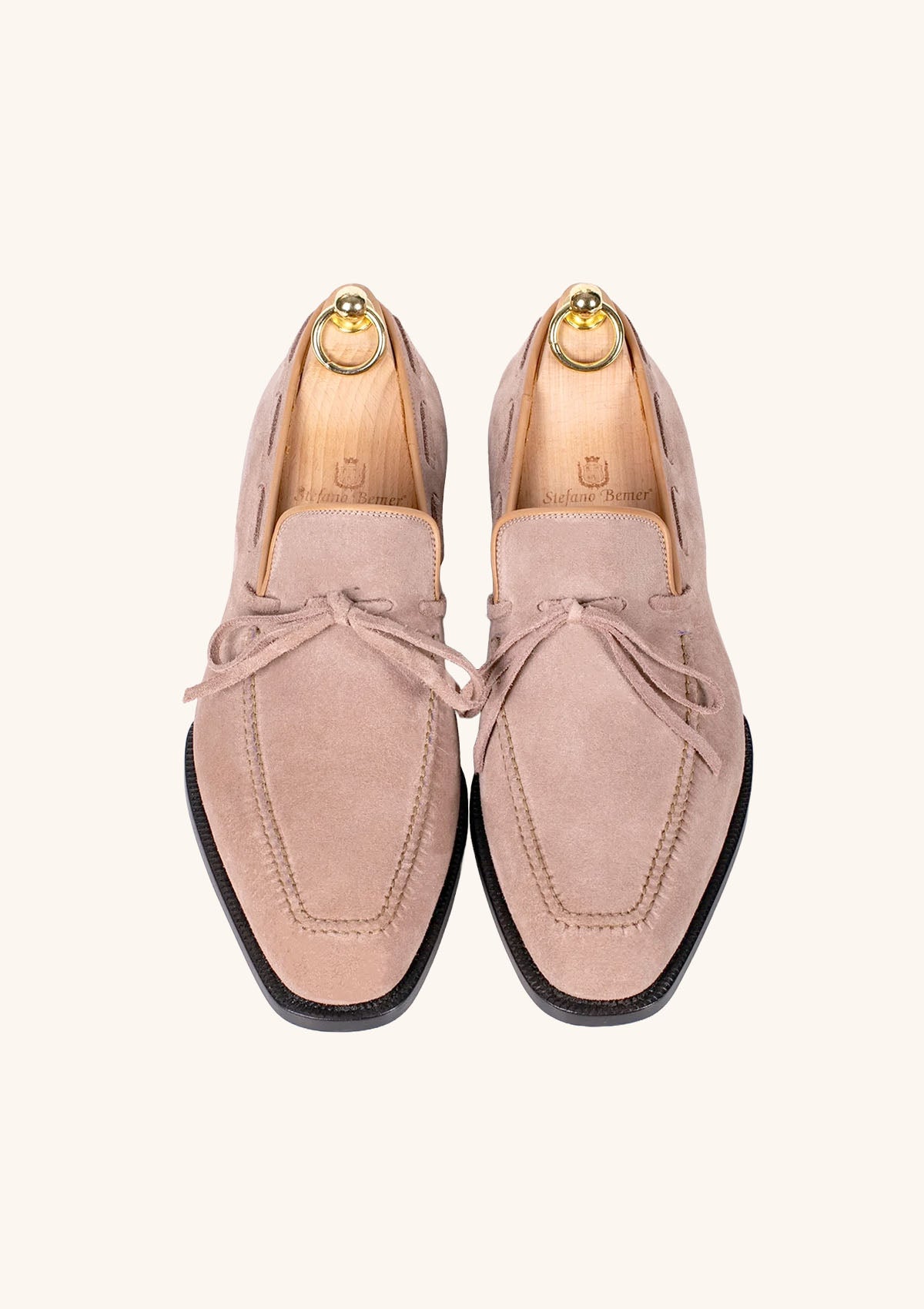 Stefano Bemer Loafers C1320 mocassini camoscio beige 42
