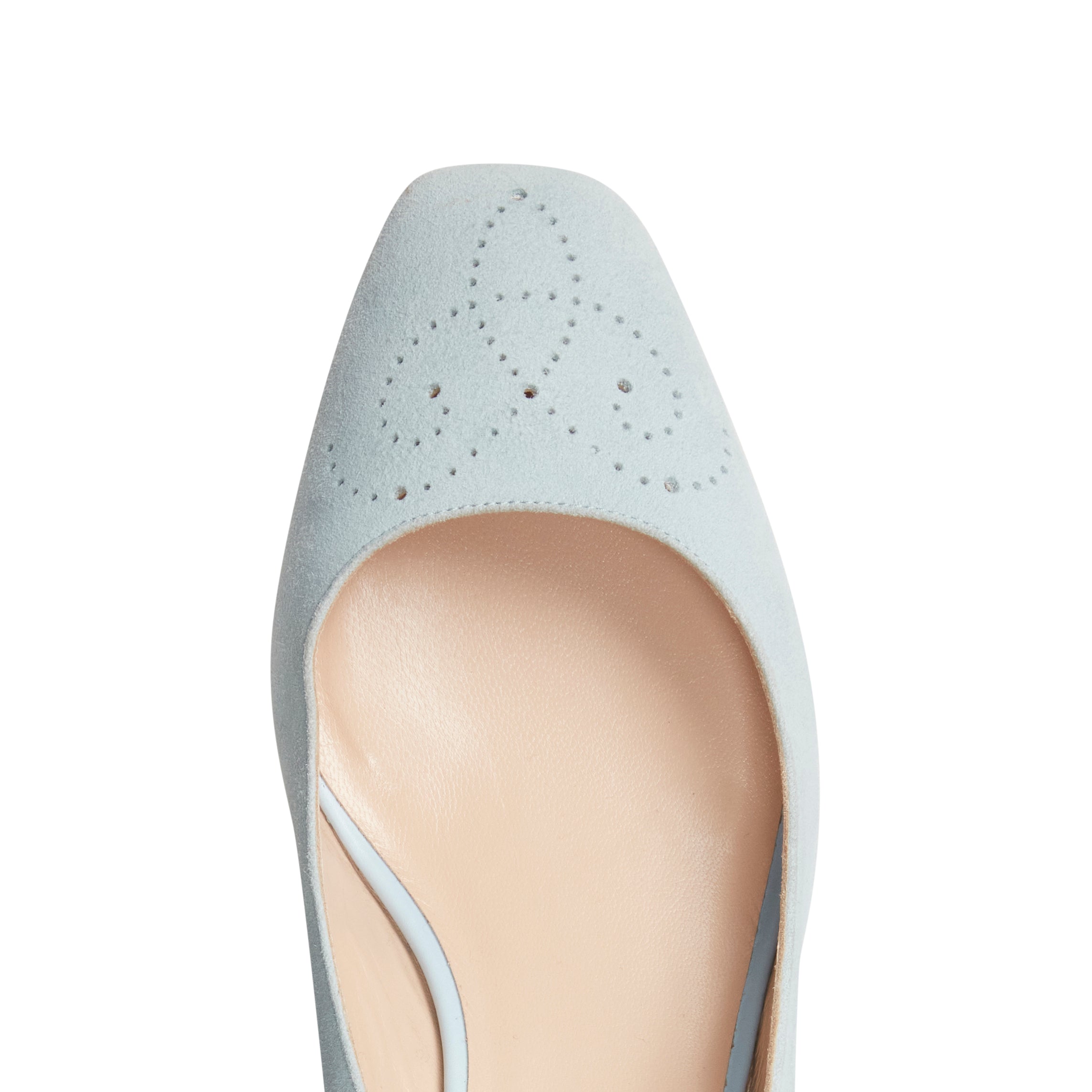 F.lli Rossetti Slingback scamosciata acquamarina 50mm