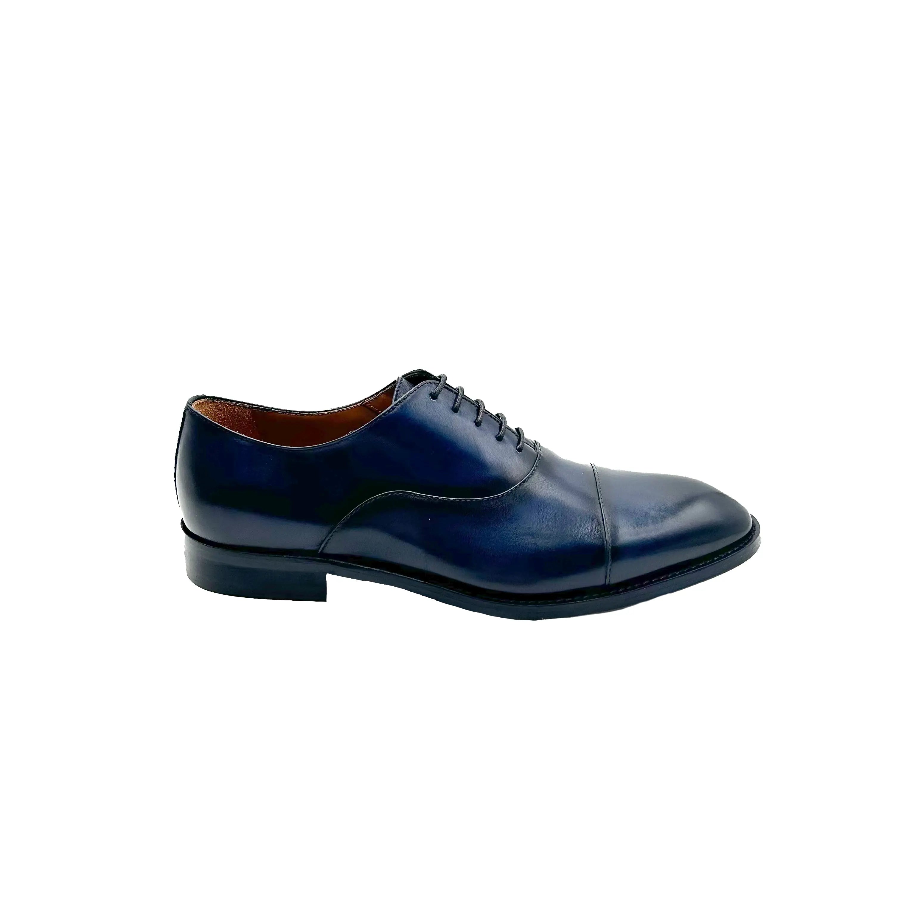 Sandro Barbera 42230 oxford uomo blu tinto a mano