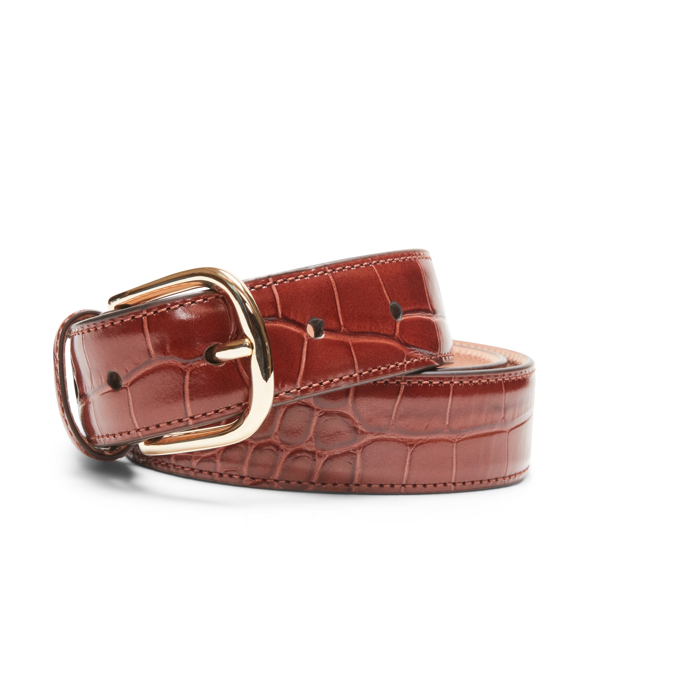 F.lli Rossetti 97502 Cintura Donna Pelle Cognac Cocco