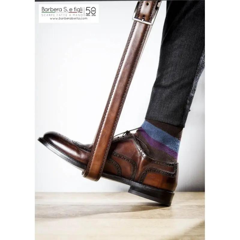 Sandro Barbera 44205 Oxford Uomo Marrone tinta a mano brogue