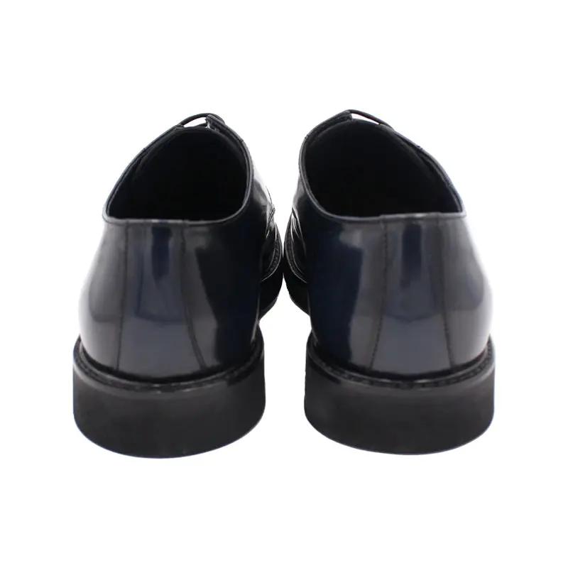 Sandro Barbera 1264 Derby vitello blu stringate Vibram