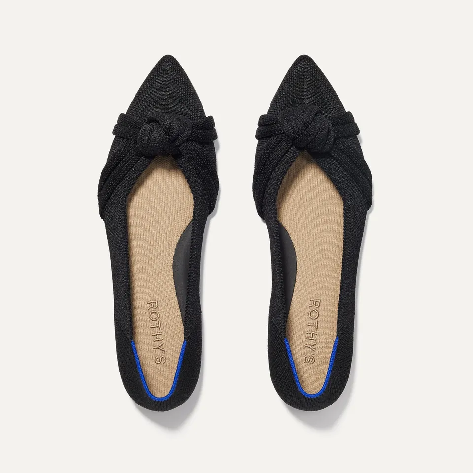 Rothy's The Knot Point II ballerine Black