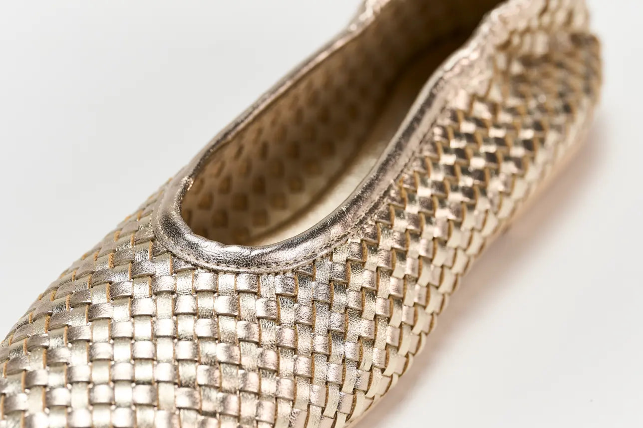 Sandro Barbera Brunella 1 ballerina donna platino nappa