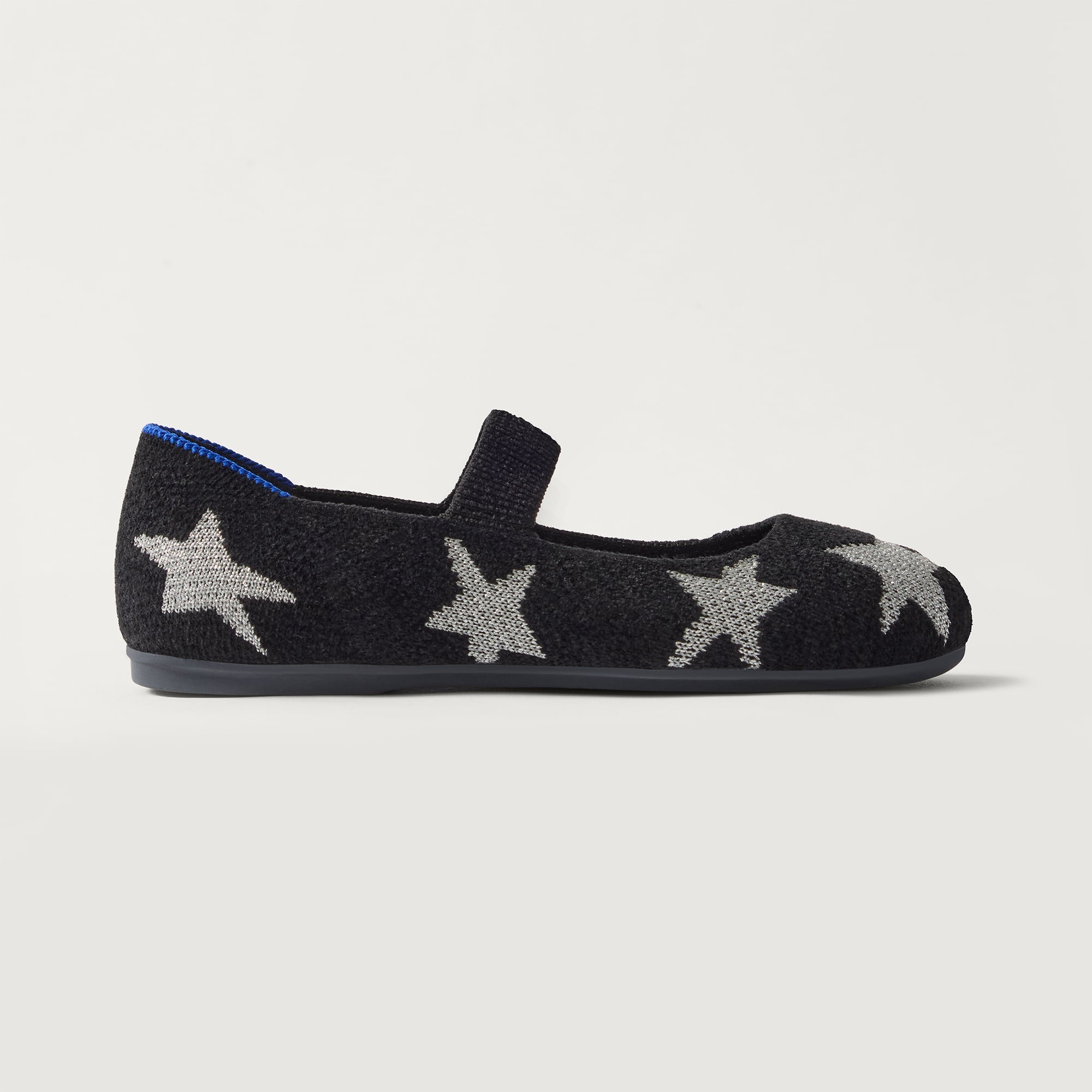 Rothy's The Kids Mary Jane ballerine Metallic Stardust