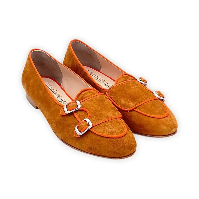 Sandro Barbera 09780 Slip Monk Arancione Camoscio