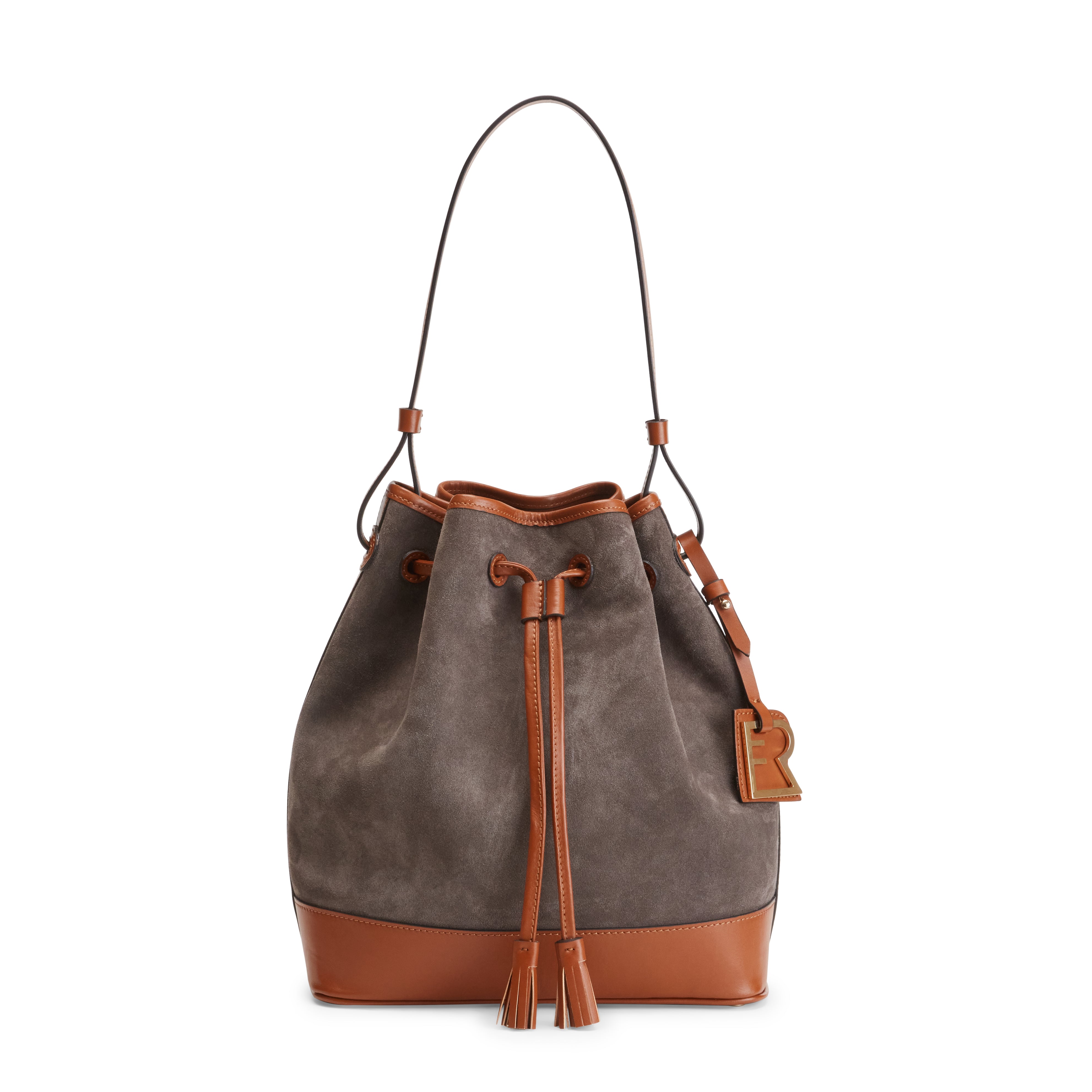 F.lli Rossetti Royal 84894 Borsa Secchiello Acciaio Suede