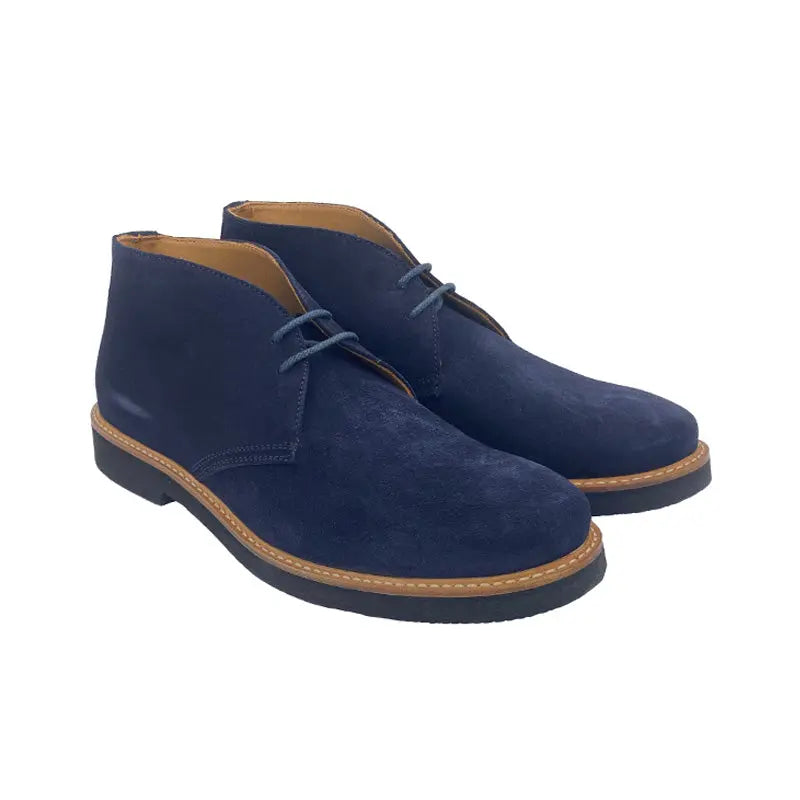 Sandro Barbera 2582 desert boots camoscio blu 42