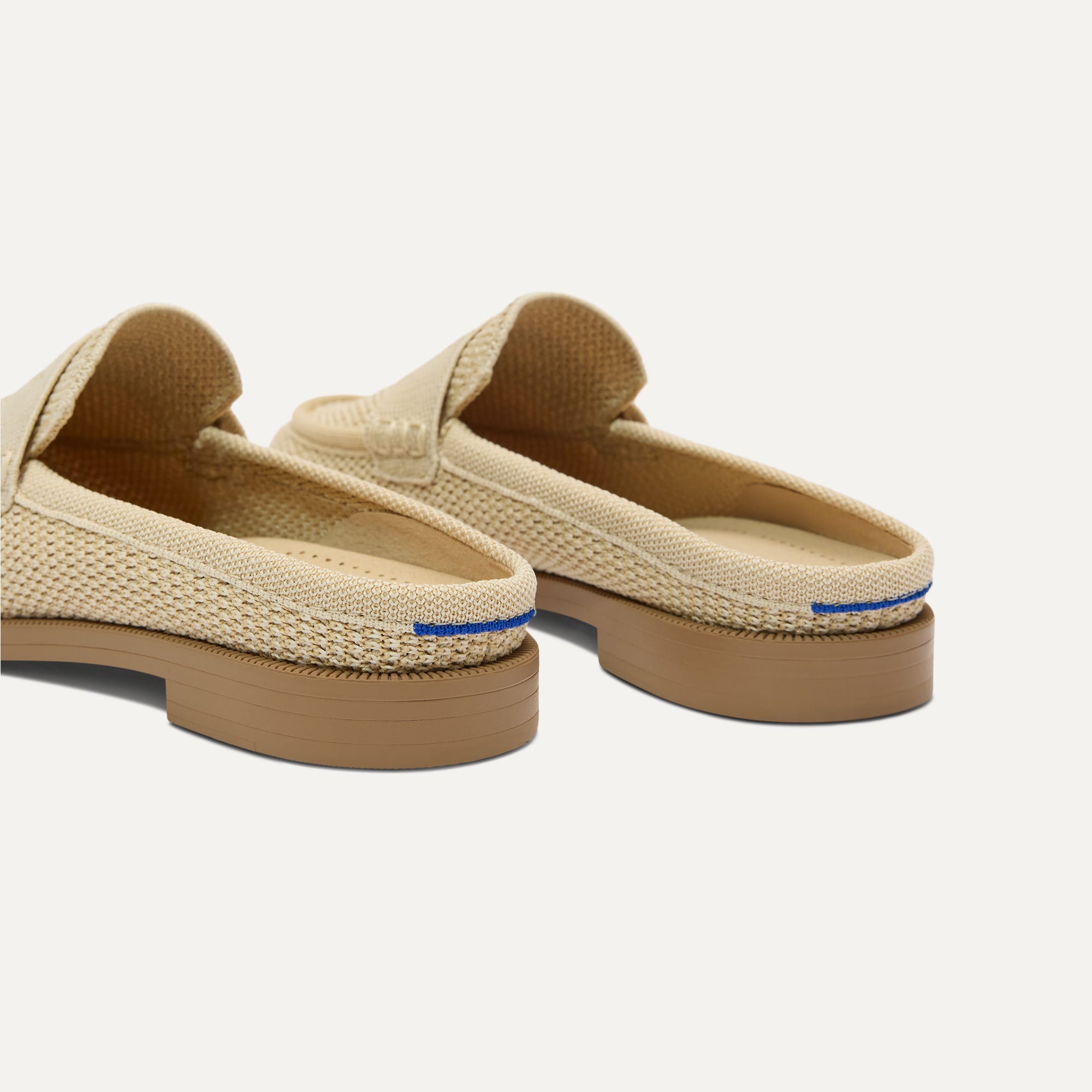 Rothy's The Penny Loafer Mule mocassini Sandstone Rafia