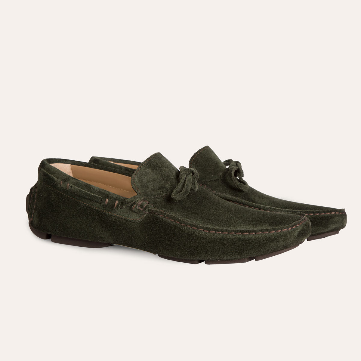 Dellovo Lapio Mocassino Uomo Camoscio Cuoio Leggero