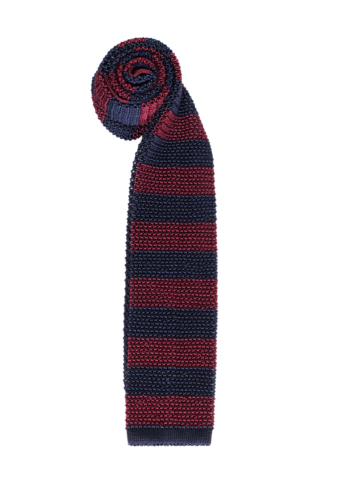 Stefano Bemer Ties SV5005 cravatta seta righe bordeaux blu
