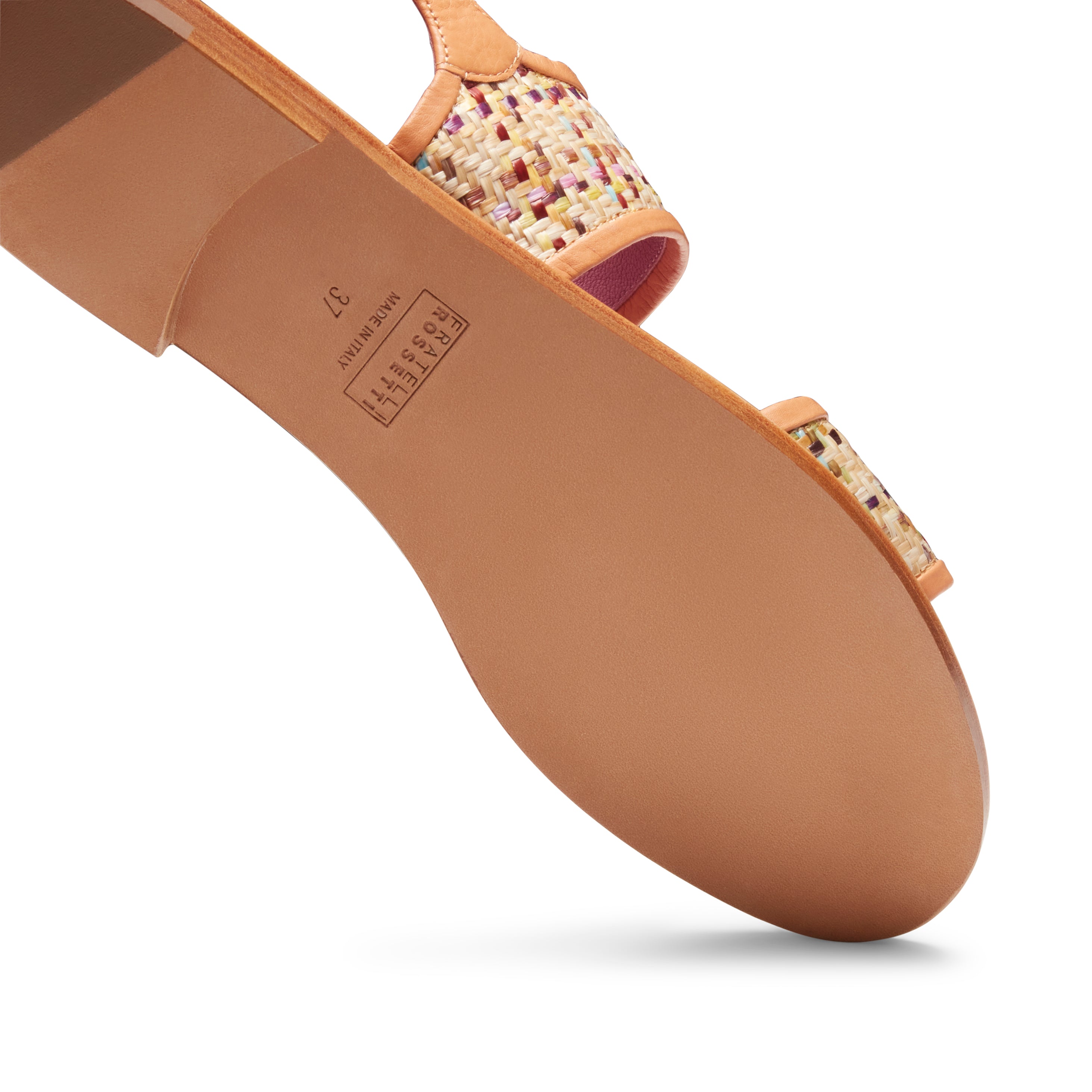 F.lli Rossetti 68229 Sandalo Flat Donna Tessuto Multicolor