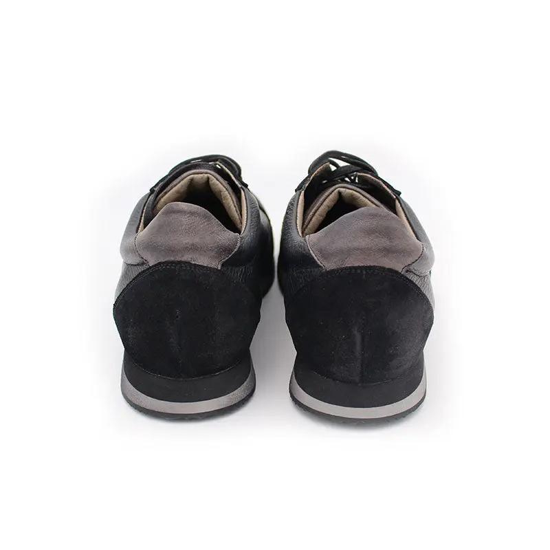 Sandro Barbera ACE Boost Sneaker Uomo Nerogrigio Pelle