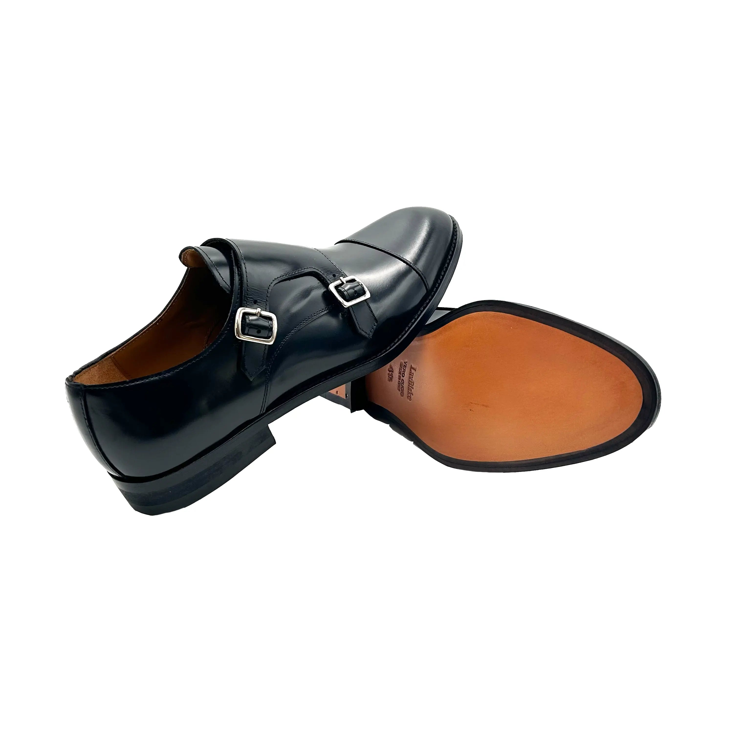 Sandro Barbera Fibbie 1175 Double Monk Scarpe Nero