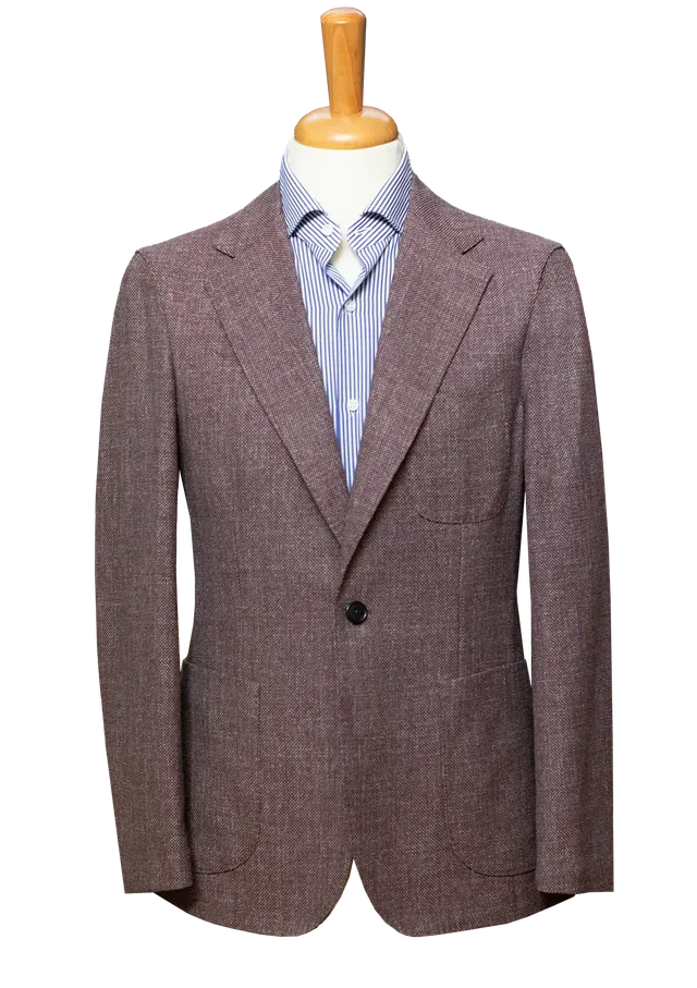 Stefano Bemer SV4503 Overshirt Bordeaux Cotone Lana Giacca
