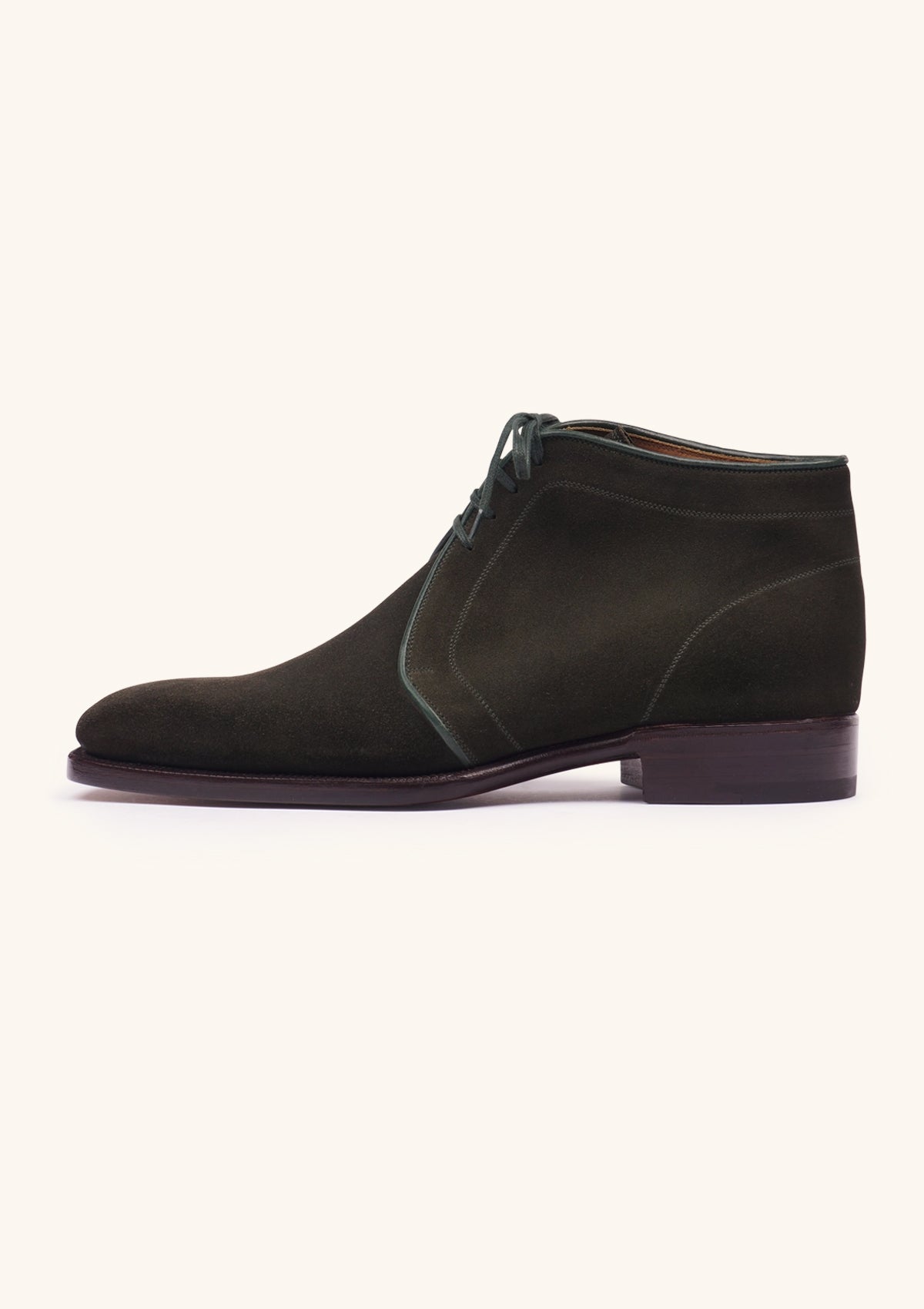 Stefano Bemer Boots Chukka C7291 stivali camoscio loden 40.5