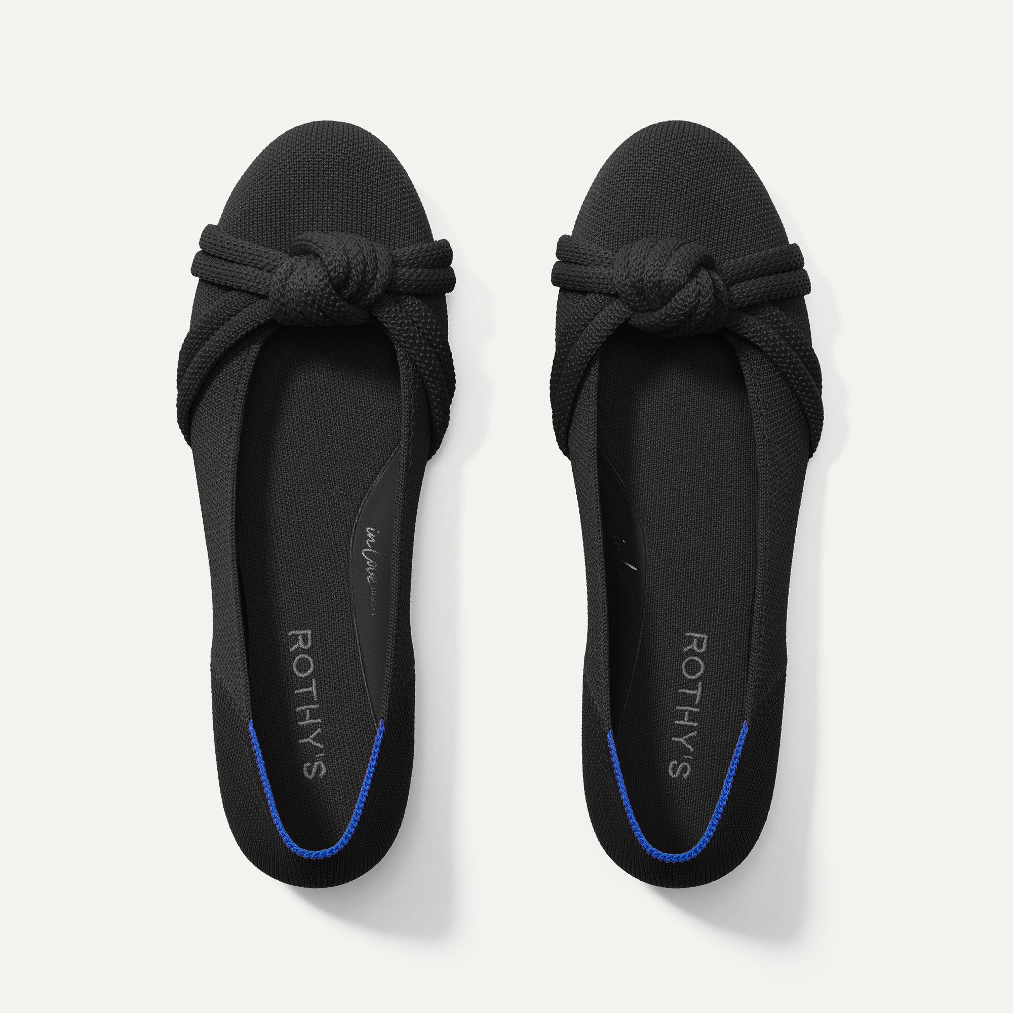 Rothy's The Knot Ballet Flat ballerine nere nodo comode