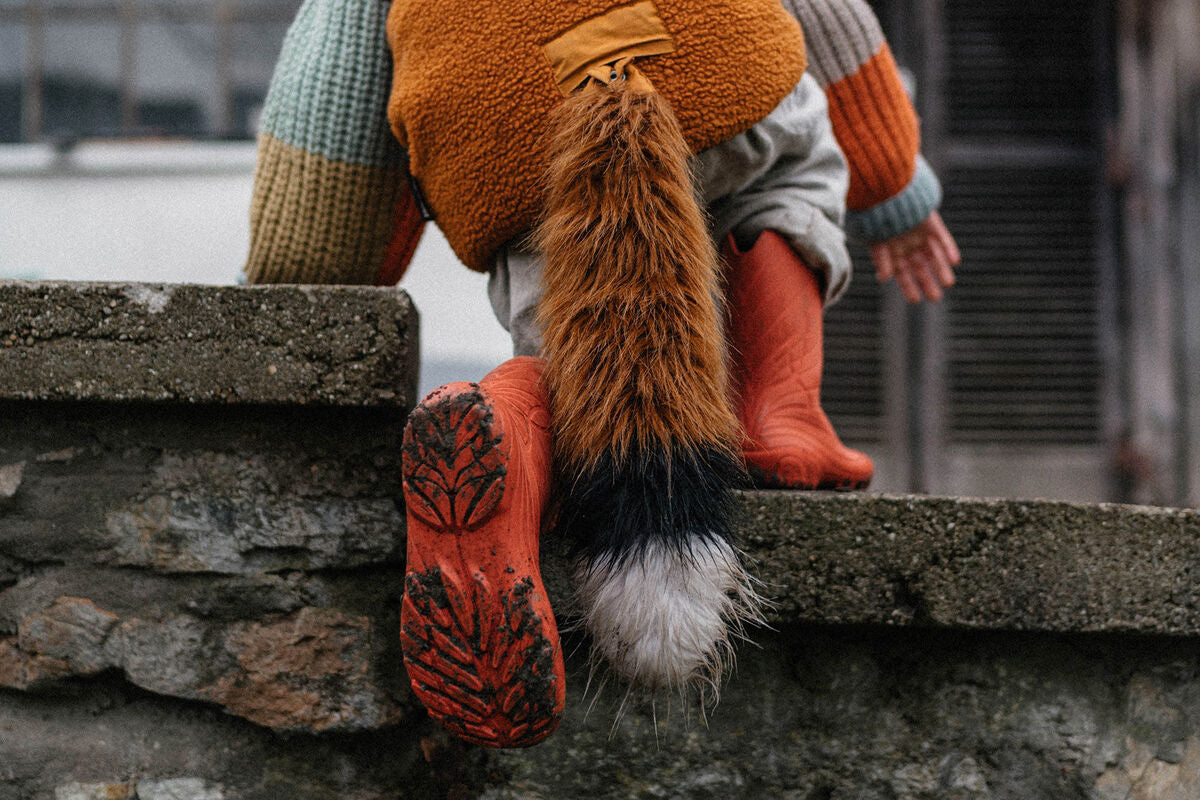 Wildling Shoes Ranidae Orange stivale pioggia arancione impermeabile