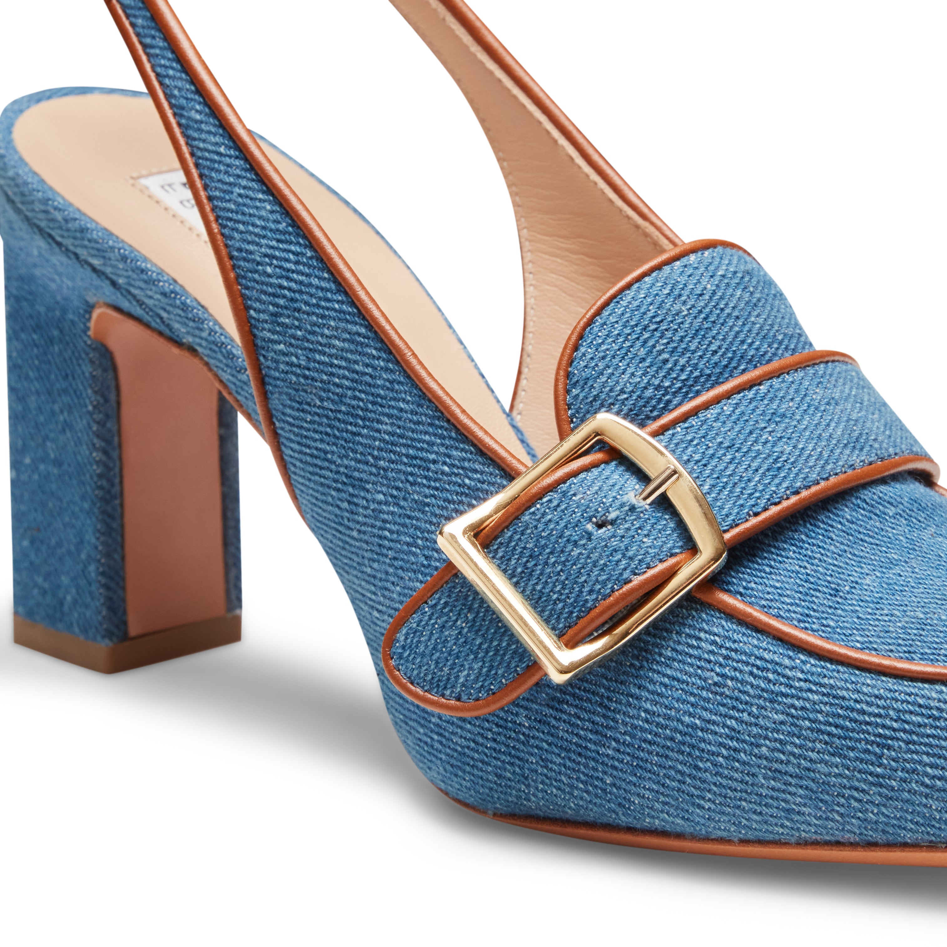 F.lli Rossetti 68223 sandalo donna blucina denim tacco 80