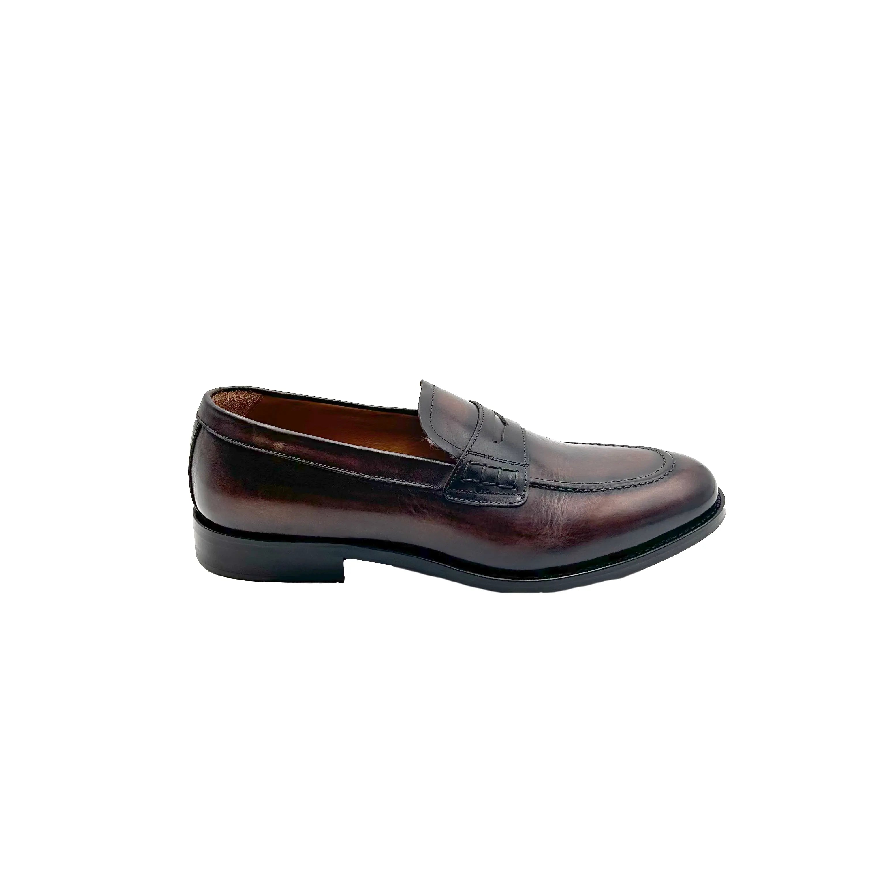 Sandro Barbera 4410 loafer uomo testa moro vitello