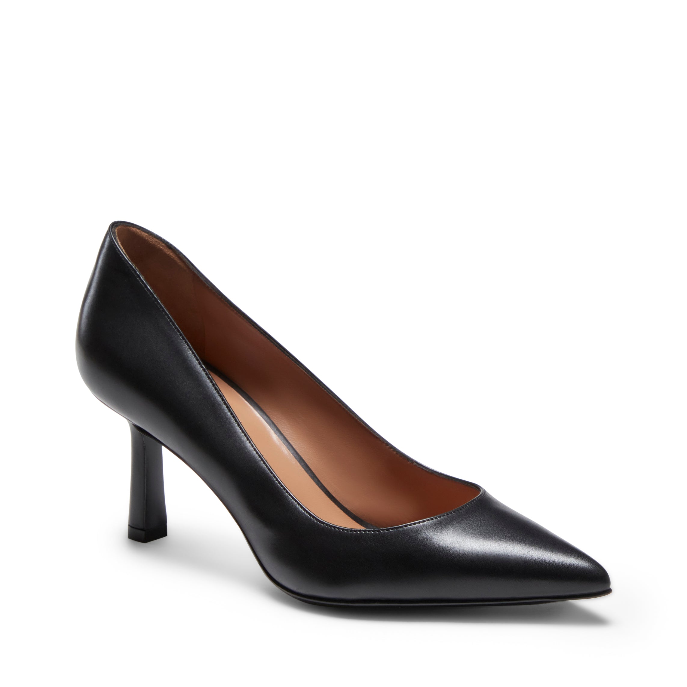F.lli Rossetti Décolleté 67614 Pelle Nero Punta Sfilata