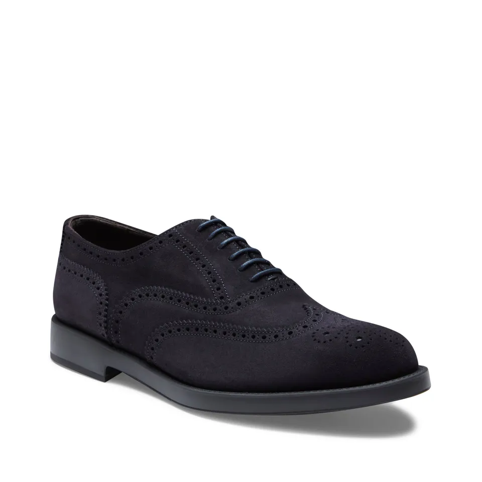 F.lli Rossetti Francesina 47493 brogue uomo marine suede