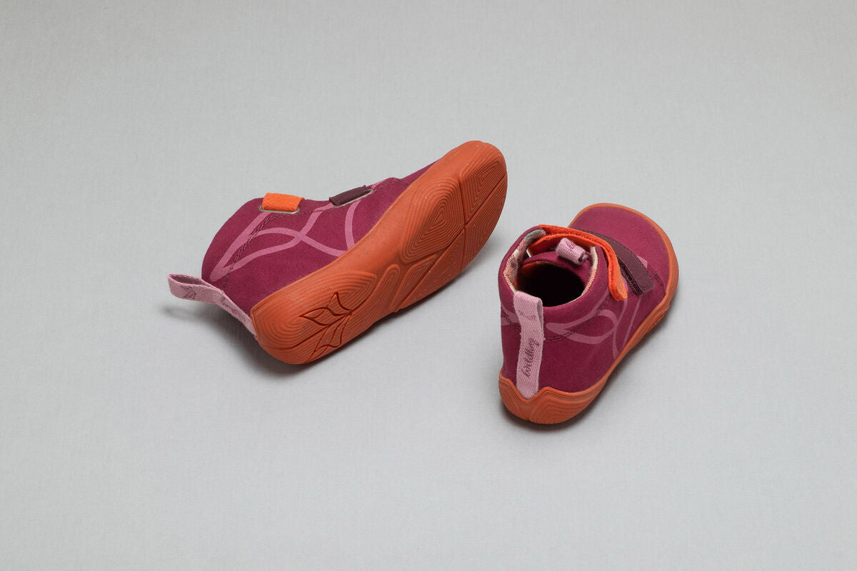 Wildling Shoes Filu Berry scarpe bimbo velcro vegan calde