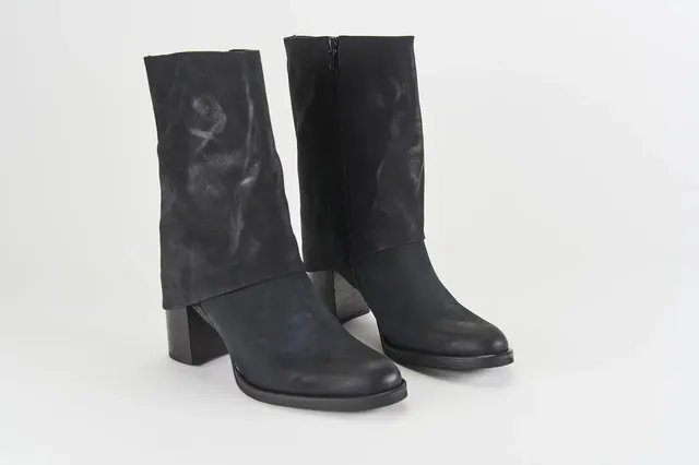 Sandro Barbera Carola 12 stivaletto donna nero tacco 7 cm