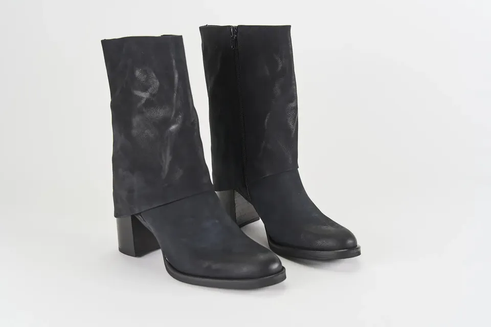 Sandro Barbera Carola 12 stivaletto donna nero tacco 7 cm