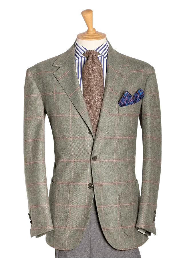 Stefano Bemer Blazers giacca tweed salvia taglia 50
