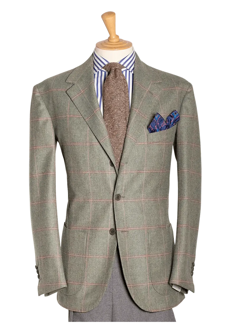 Stefano Bemer Blazers giacca tweed salvia taglia 50