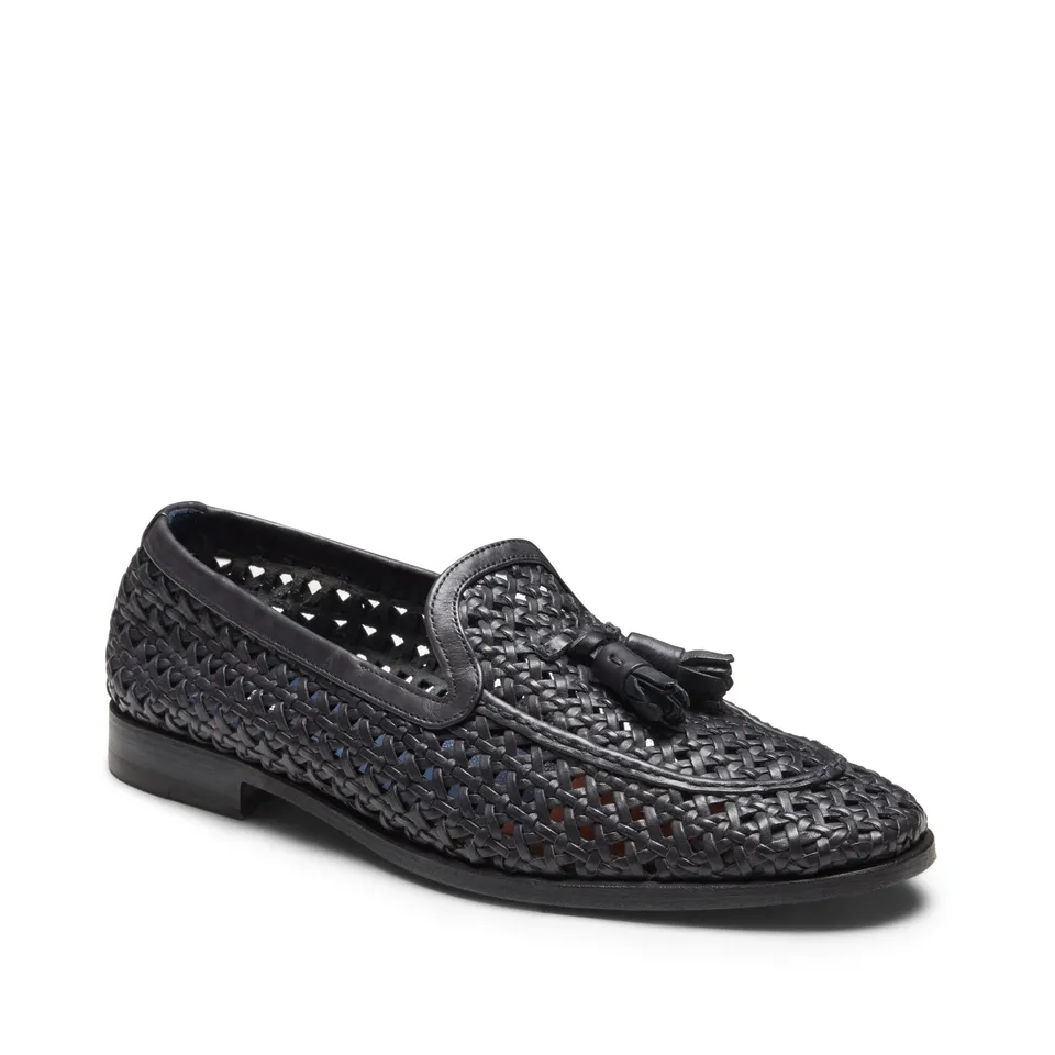 F.lli Rossetti Brera 14296 Mocassino Uomo Blu Intrecciato