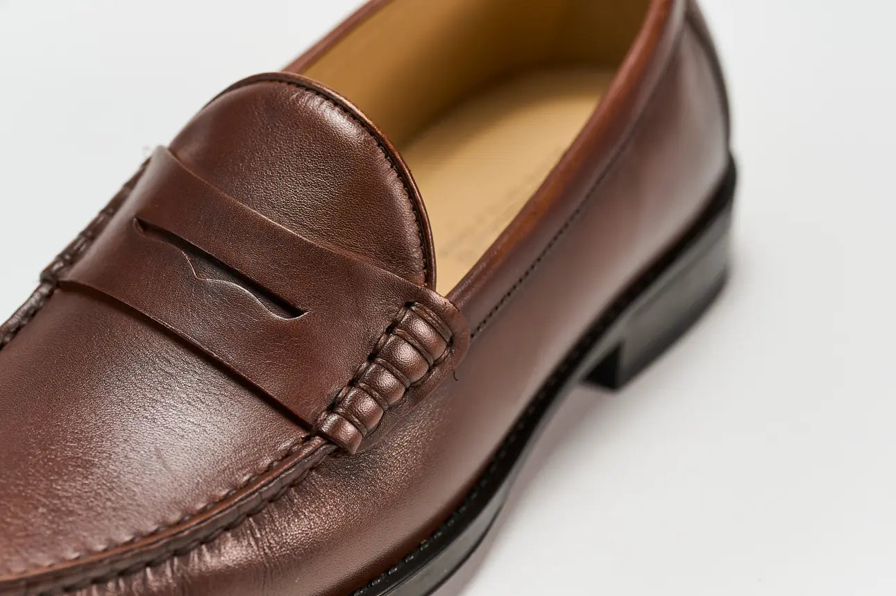 Sandro Barbera Brera Penny Loafer Cognac Pelle EU 43