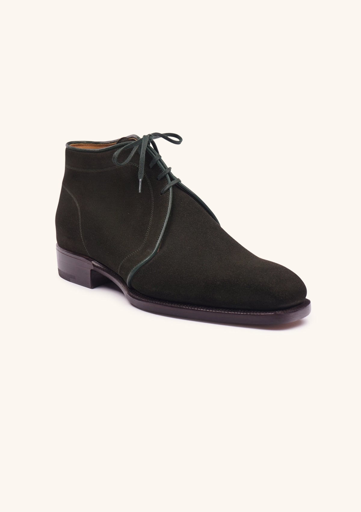 Stefano Bemer Boots Chukka C7291 stivali camoscio loden 40.5